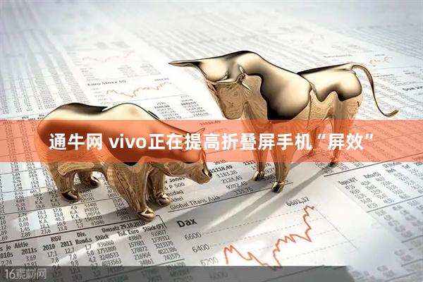 通牛网 vivo正在提高折叠屏手机“屏效”