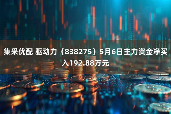 集采优配 驱动力（838275）5月6日主力资金净买入192.88万元